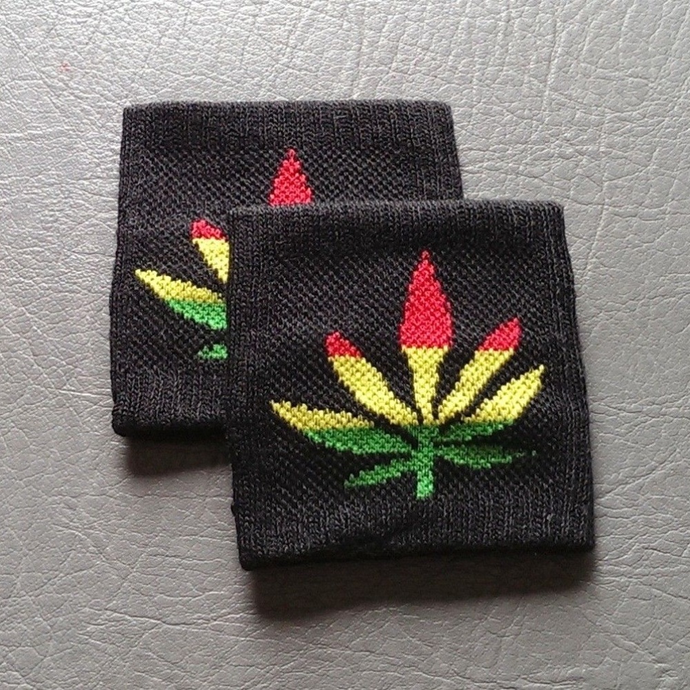 Rasta Green Yellow Red Bob Marley Wrist Sweatband